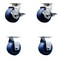 Service Caster Tool Box Caster Wheel Set 4'' Solid Polyurethane Swivel Casters, 4PK TOOL-SCC-20S420-SPUB-TLB-2-R-2 - alternate 1
